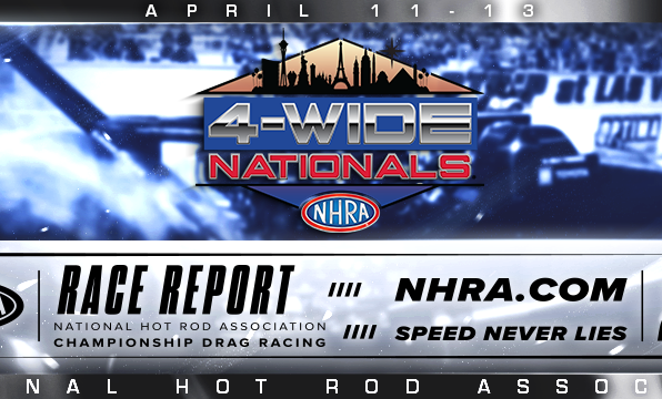 TORRENCE, LEE AND ANDERSON ROLL TO PROVISIONAL NO. 1 SPOTS AT NHRA 4-WIDE NATIONALS