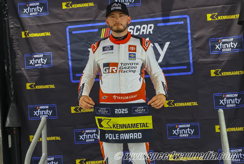 Taylor Gray collects second Xfinity career pole at Charlotte