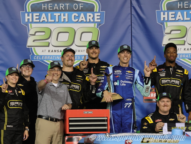 Carson Hocevar scores dramatic Truck victory at Kansas