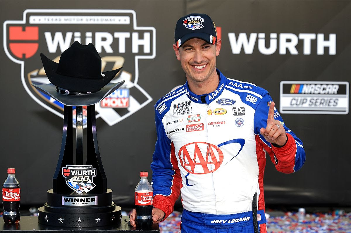 JOEY LOGANO CLAIMS TEXAS VICTORY IN NASCAR OVERTIME