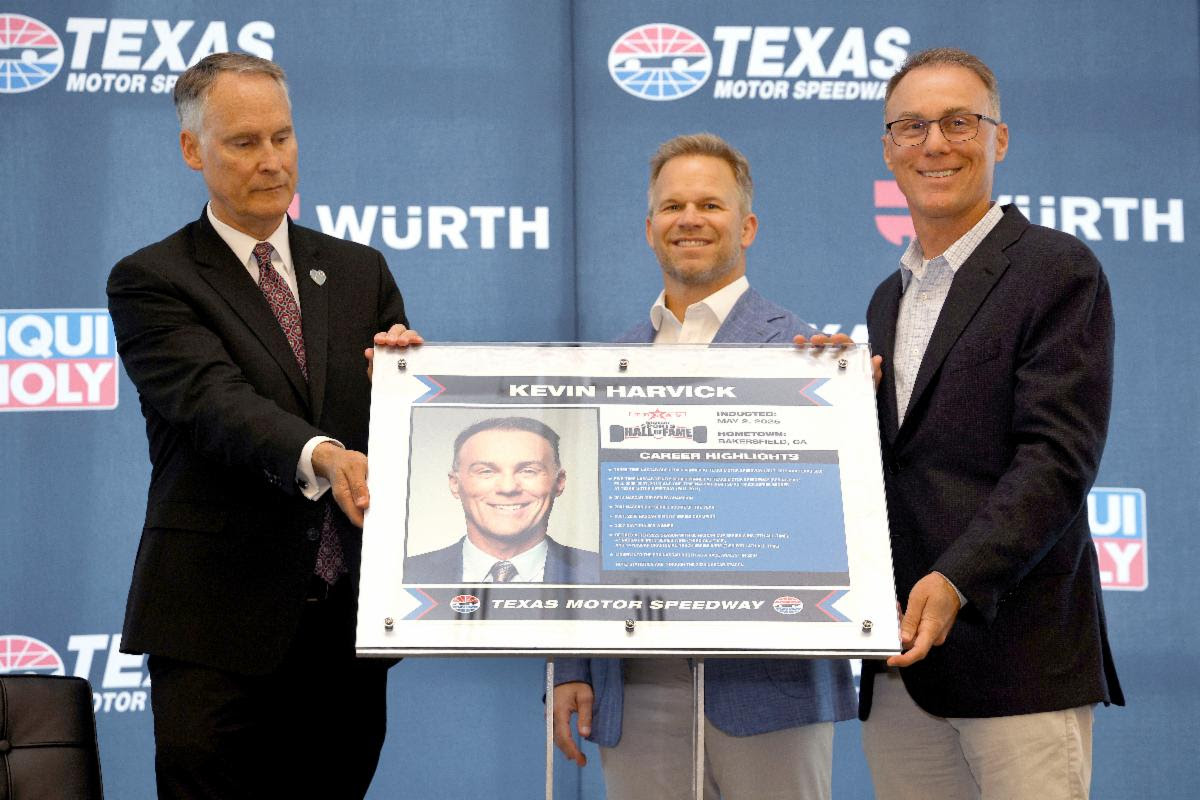 NASCAR SUPERSTAR KEVIN HARVICK INDUCTED INTO TEXAS MOTORSPORTS HALL OF FAME