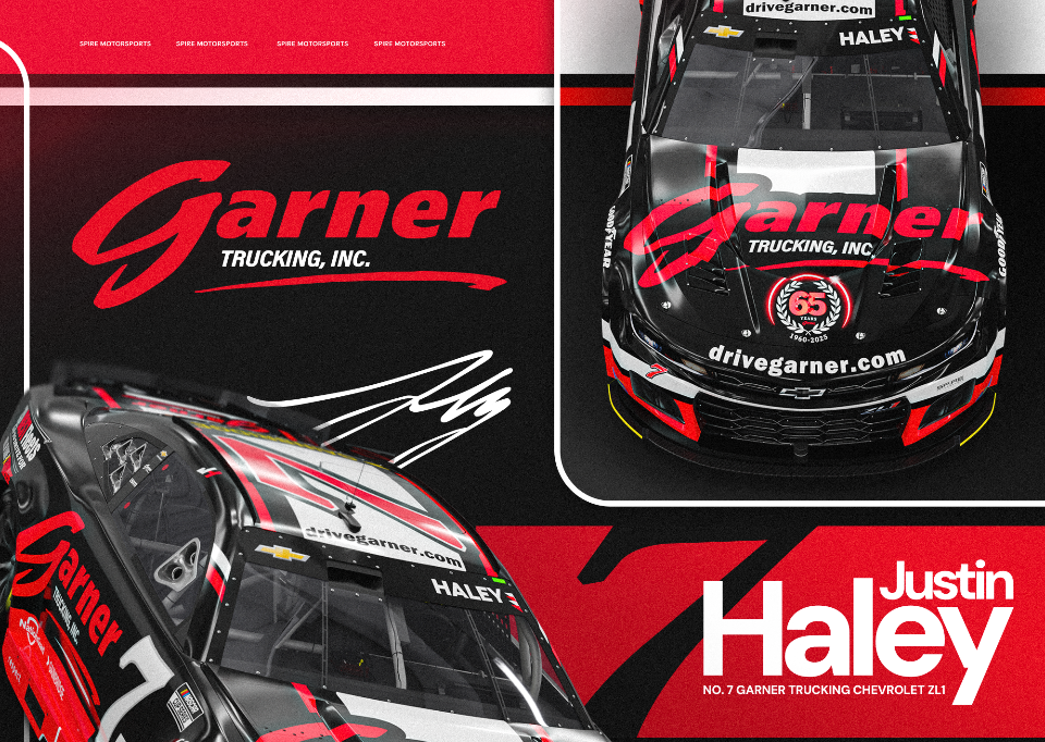 Garner Trucking Partners with Haley, Spire Motorsports for Nashville, Michigan