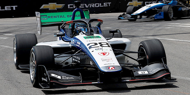 Hauger Sets Quick Early Pace in First Detroit Practice