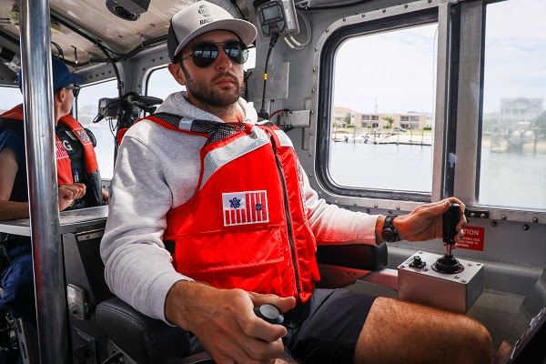 Chase Elliott Takes to the Sea as Mission 600 Visits US Coast Guard Station Wrightsville Beach