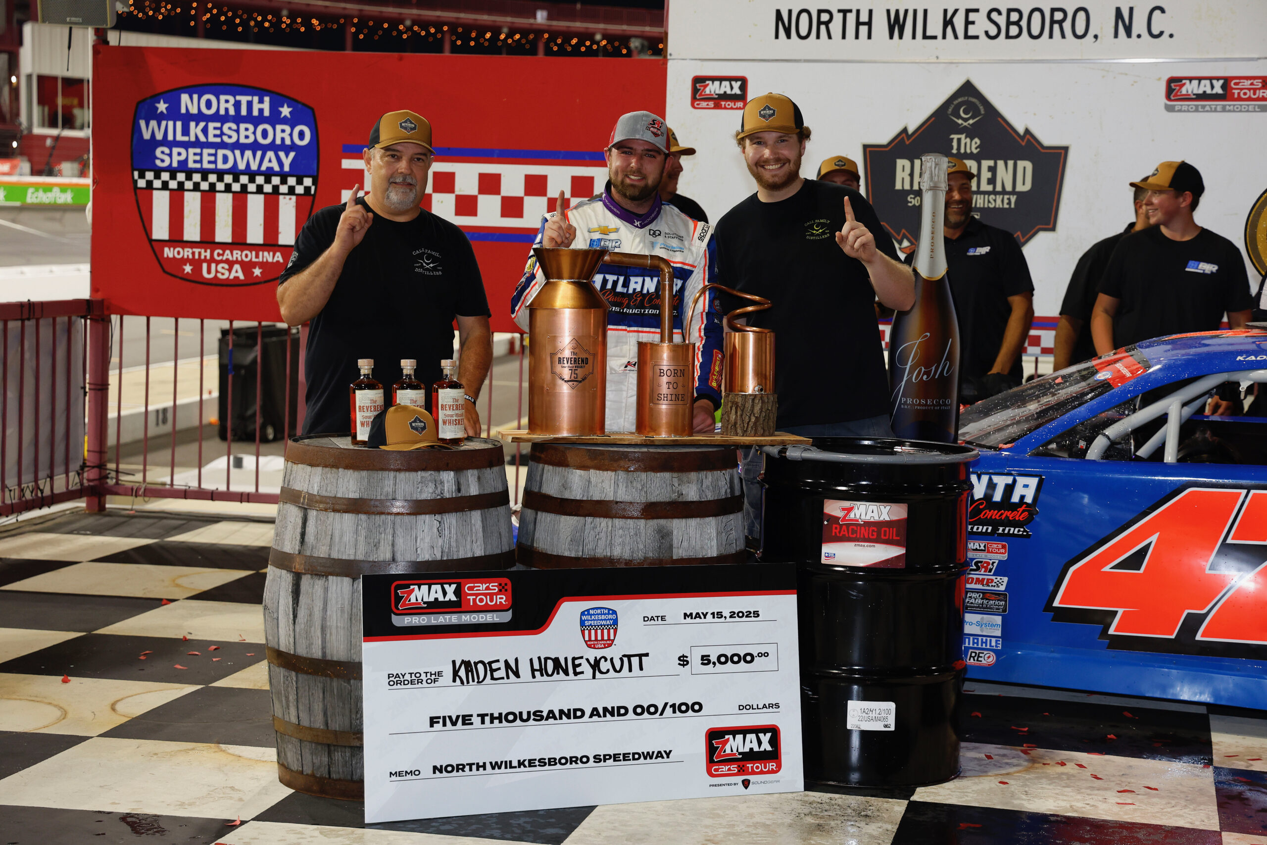 Honeycutt Wins The Reverend Sour Mash Whiskey 75 zMAX CARS Tour Pro Late Model Race