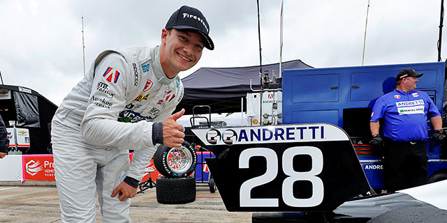 Hauger Manages Mixed Conditions Best To Win Pole at Barber