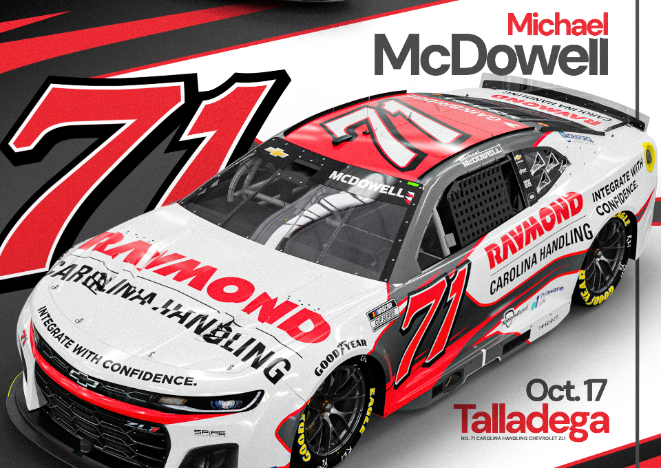 Carolina Handling Partners with McDowell, Spire Motorsports for YellaWood 500 at Talladega Superspeedway