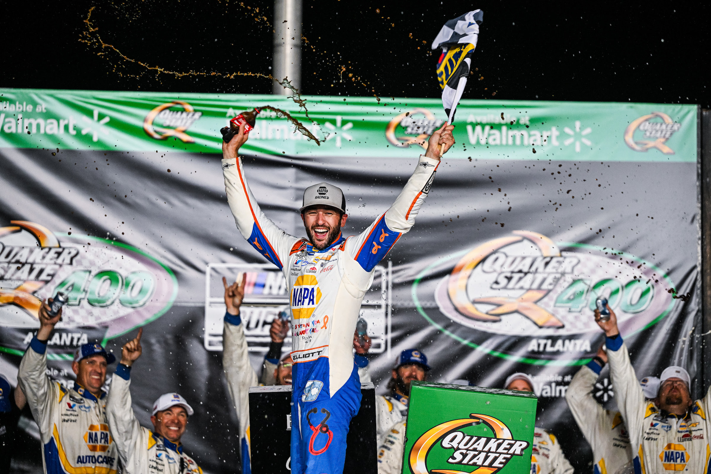 CHASE ELLIOTT WINS THRILLING QUAKER STATE 400 AVAILABLE AT WALMART