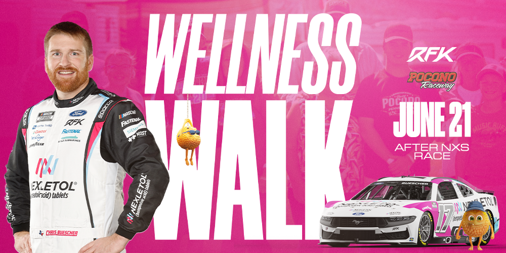 RFK Racing Teams Up with Esperion for the Wellness Walk at Pocono