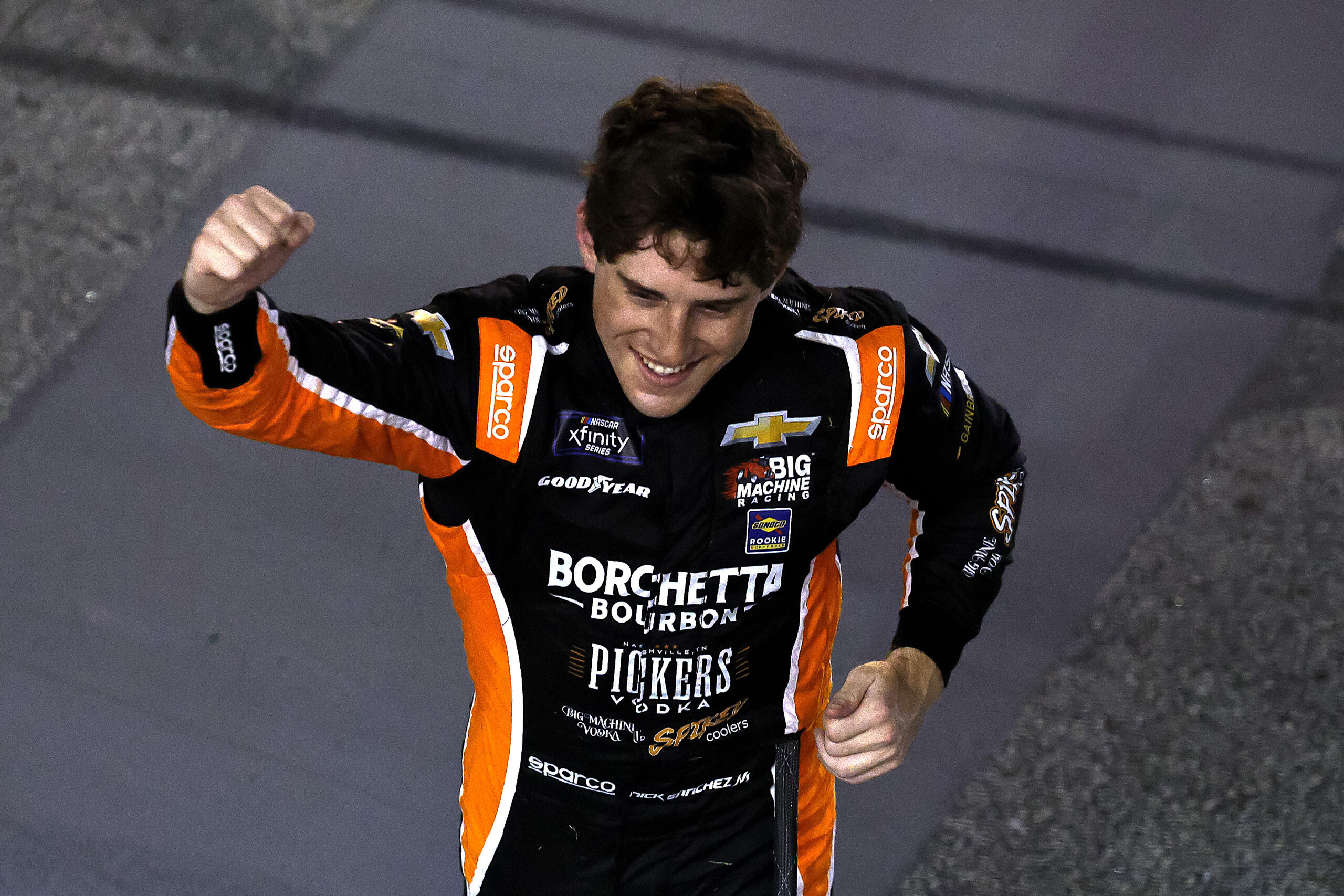 Rookie Nick Sanchez scores first career NASCAR Xfinity Series win at EchoPark Speedway