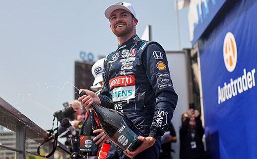 Kirkwood Hangs On, Pulls Away to Victory in Detroit