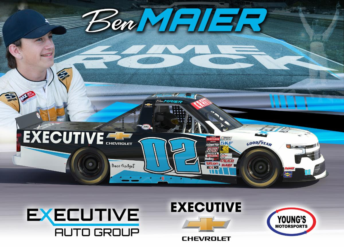 Young’s Motorsports Announces Ben Maier’s NASCAR CRAFTSMAN Truck Series Debut at Lime Rock Park