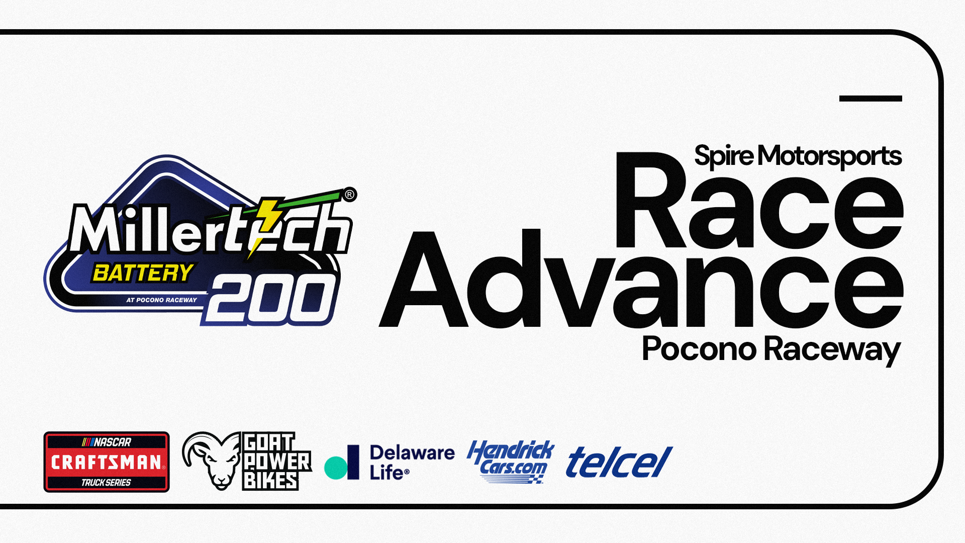 Spire Motorsports MillerTech Battery 200 Race Advance