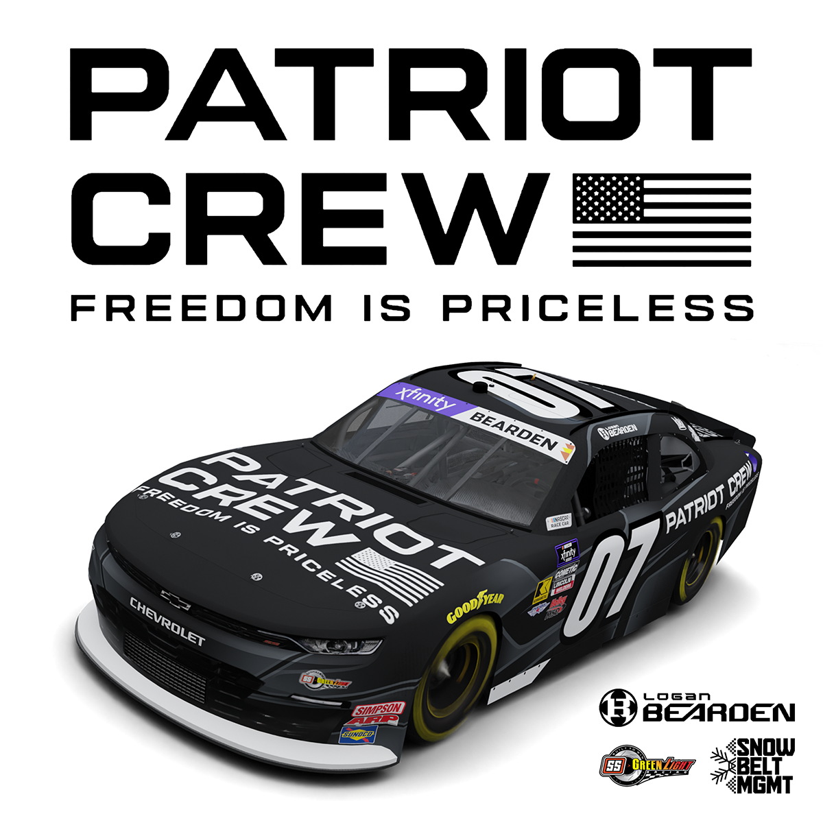 LOGAN BEARDEN PARTNERS WITH PATRIOT CREW AT INDIANAPOLIS MOTOR SPEEDWAY