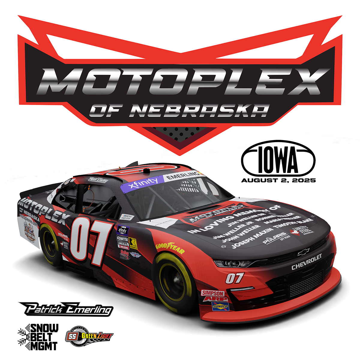 PATRICK EMERLING PARTNERS WITH MOTOPLEX OF NEBRASKA AT IOWA