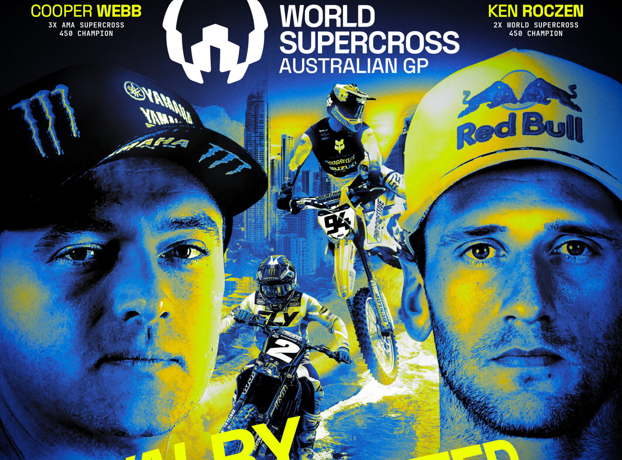 COOPER WEBB AND KEN ROCZEN SET FOR HISTORIC GOLD COAST SHOWDOWN AT 2025 WORLD SUPERCROSS CHAMPIONSHIP