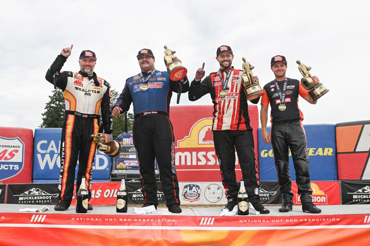 LANGDON, HAGAN, GLENN & HERRERA REIGN SUPREME AT MUCKLESHOOT CASINO RESORT NHRA NORTHWEST NATIONALS