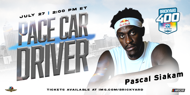 Pacers’ Pascal Siakam To Drive Pace Car at Brickyard 400