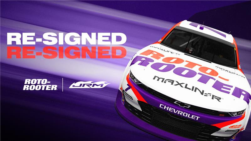 Roto-Rooter Expands into Multi-Year Relationship with JR Motorsports, Dale Earnhardt Jr.