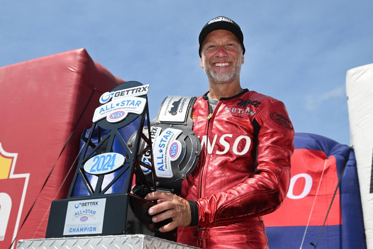 GETTRX PRO STOCK MOTORCYCLE ALL-STAR CALLOUT RETURNS TO DENSO NHRA SONOMA NATIONALS