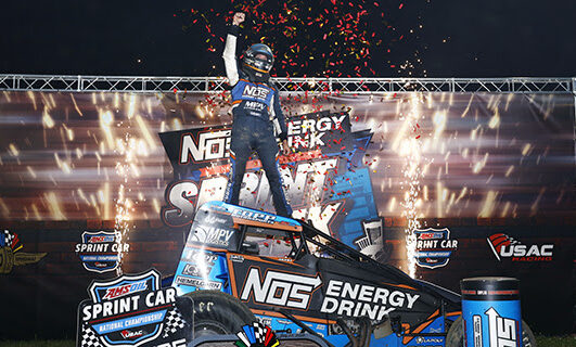 Grant Finds IMS Victory Lane Again in Indiana Sprint Week Opener