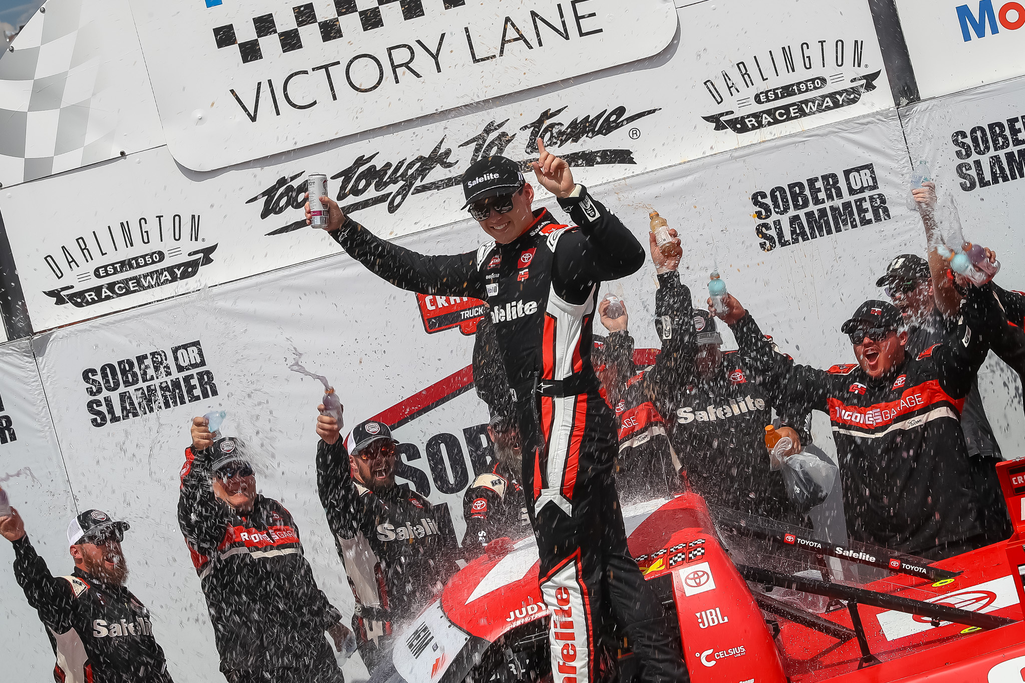 Corey Heim wins the Truck Series Playoff-Opener at Darlington