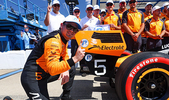 O’Ward Closes In on Elusive Goal after Winning Nashville Pole