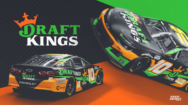 DraftKings Named Exclusive Sports Betting Sponsor of Ty Dillon’s No. 10 Chevrolet for Upcoming Kaulig Racing Events