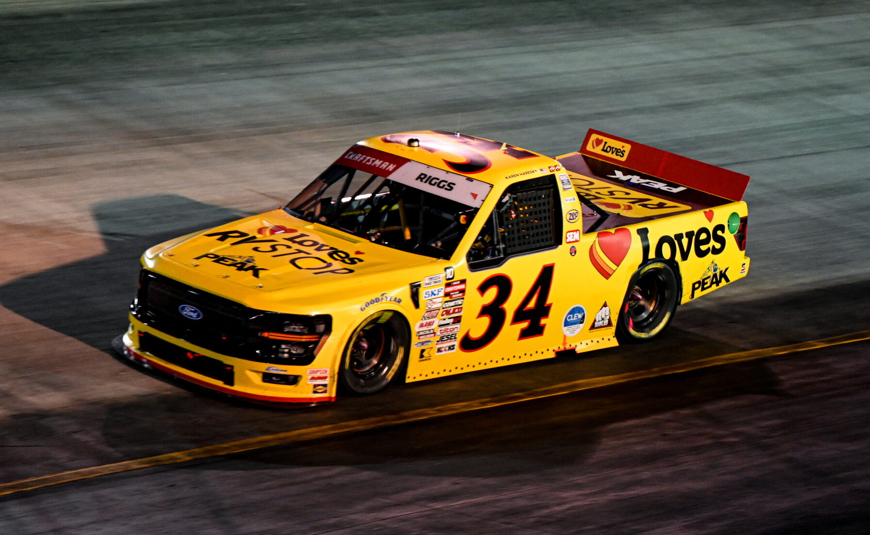 Riggs wins the NASCAR Craftsman Truck Series UNOH 250 at Bristol