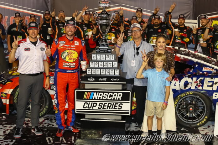 Chase Briscoe wins the 2025 Southern 500 at Darlington Raceway - Photo by John Knittel for SpeedwayMedia.com.