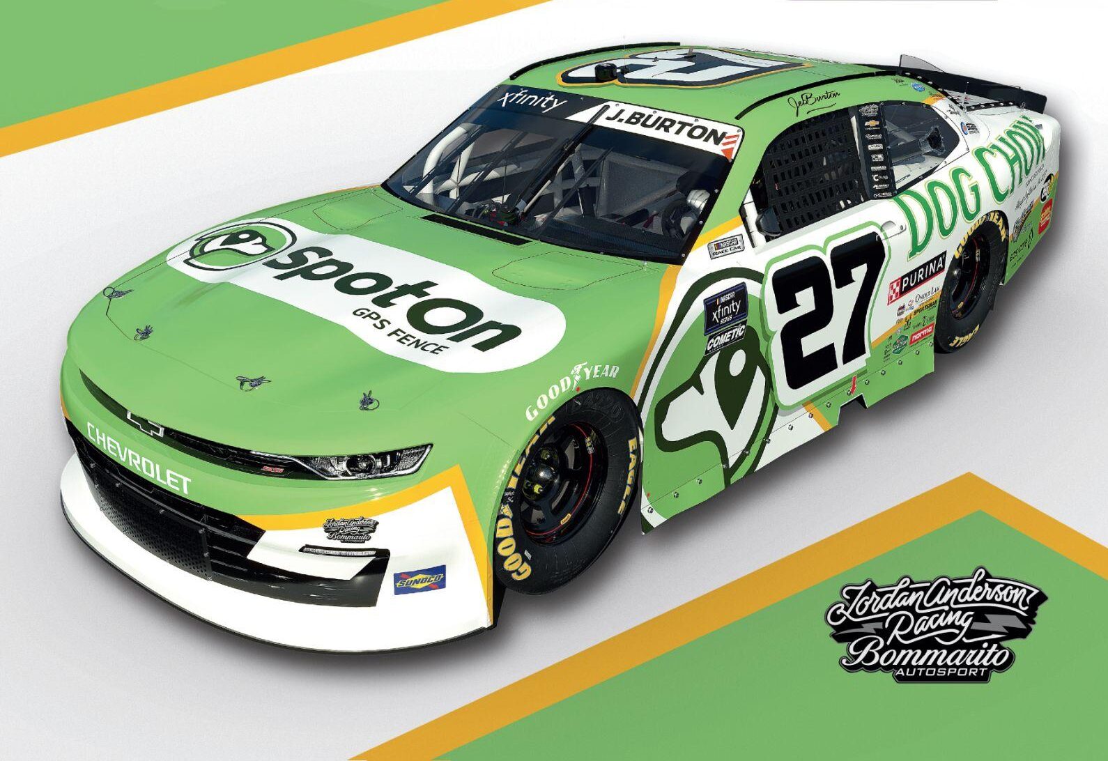 SpotOn GPS Fence and Purina Dog Chow team up for a special cause with Jeb Burton at Charlotte Motor Speedway