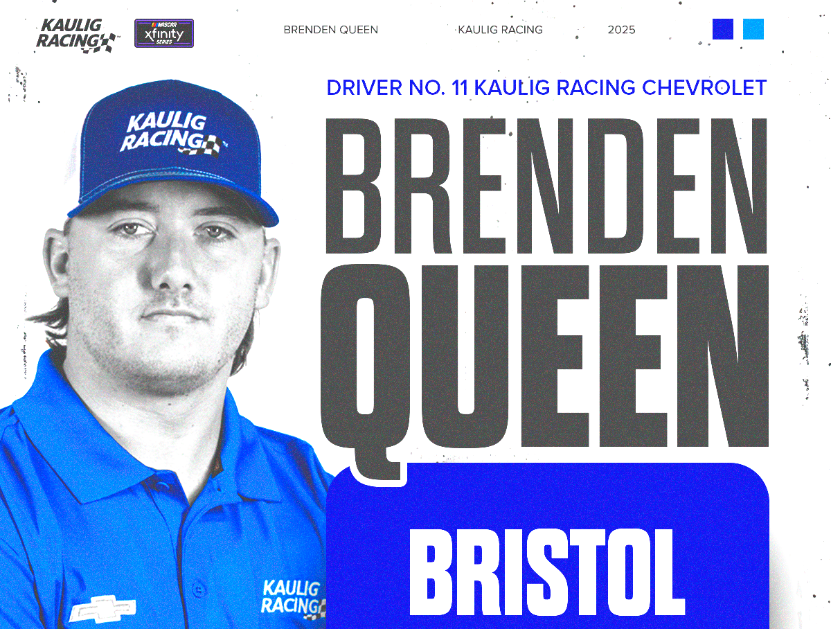 Rising Star Brenden Queen to Make NASCAR Xfinity Series Debut at Bristol Motor Speedway