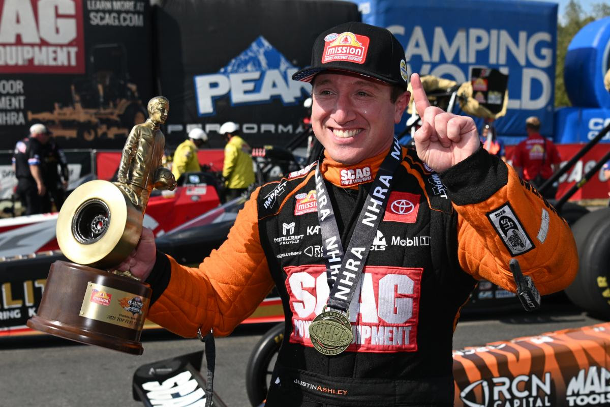 TOP FUEL’S JUSTIN ASHLEY AFTER FIRST ST. LOUIS WIN AT NAPA AUTO PARTS NHRA MIDWEST NATIONALS