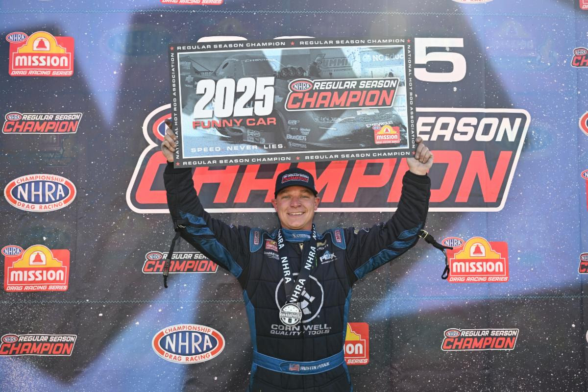 FUNNY CAR CHAMP AUSTIN PROCK PLAYOFF READY HEADING TO NHRA NATIONALS PRESENTED BY NITRO FISH