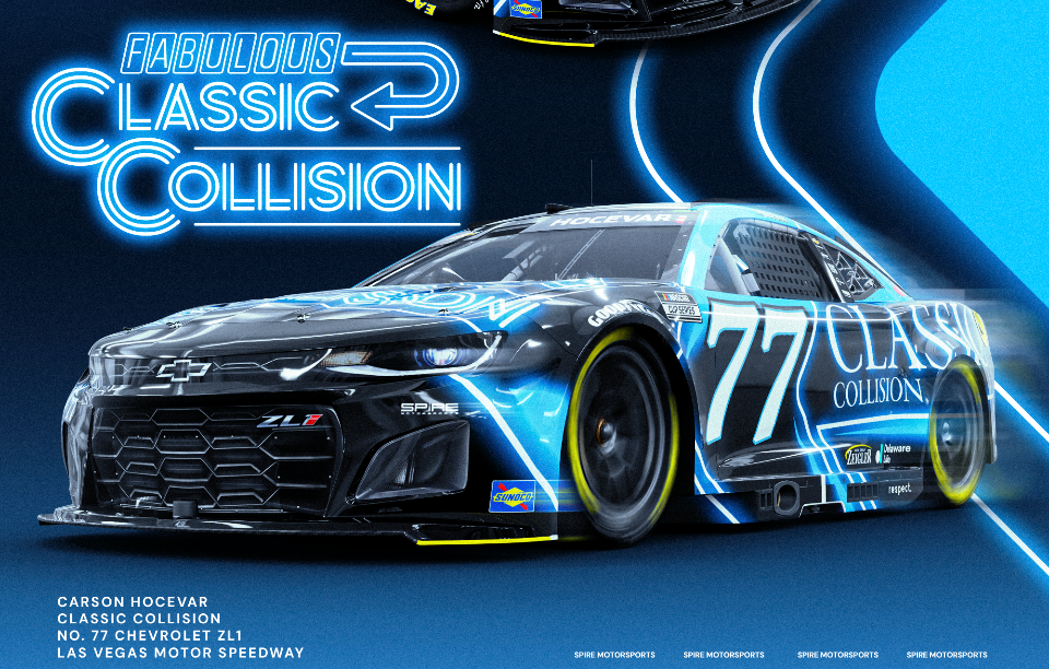 Classic Collision Partners with Carson Hocevar, Spire Motorsports for Las Vegas, Phoenix