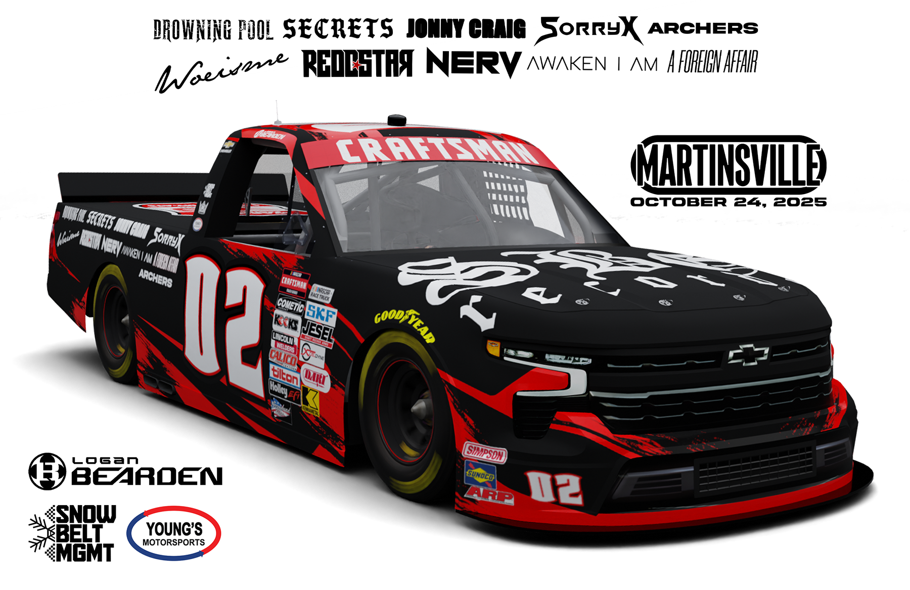 LOGAN BEARDEN PARTNERS WITH SBG RECORDS AT MARTINSVILLE SPEEDWAY