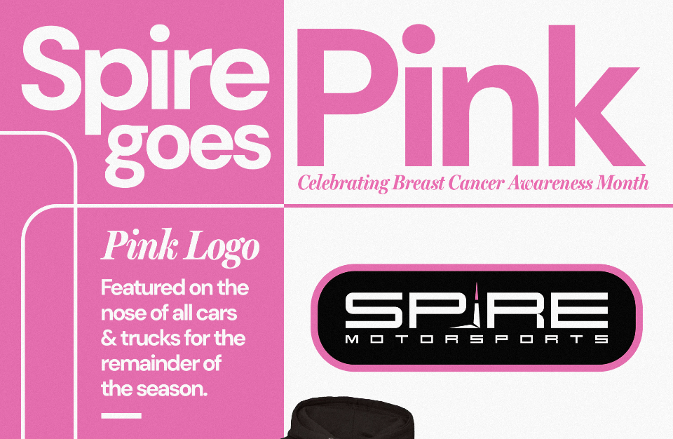 Spire Motorsports Goes Pink in Recognition of Breast Cancer Awareness Month