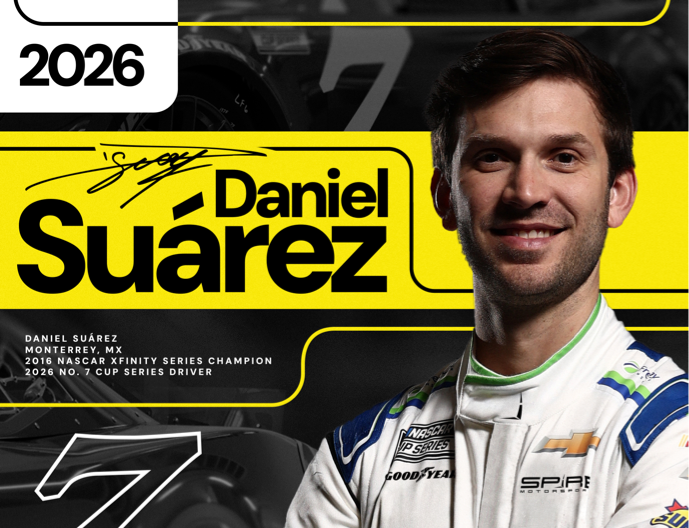 DANIEL SUAREZ TO STEER SPIRE MOTORSPORTS NO. 7 CHEVROLET ZL1 IN 2026