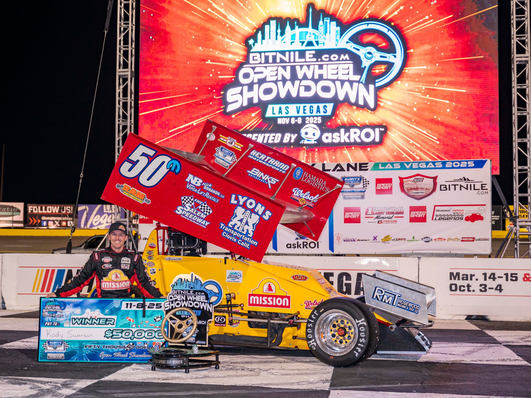 KODY SWANSON WINS BACK-TO-BACK BITNILE OPEN WHEEL SHOWDOWNS