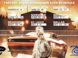 FLEXJET NHRA FACTORY STOCK SHOWDOWN SETS NINE-RACE SCHEDULE FOR 2026 SEASON