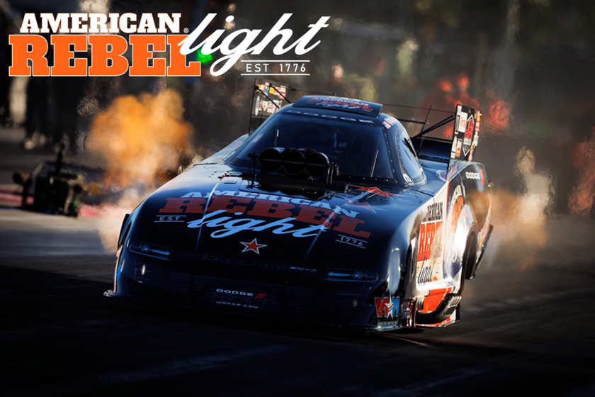 Matt Hagan Drives the American Rebel Light Beer Dodge//SRT Hellcat Funny Car to Victory at the 25th Annual Dodge NHRA Nevada Nationals