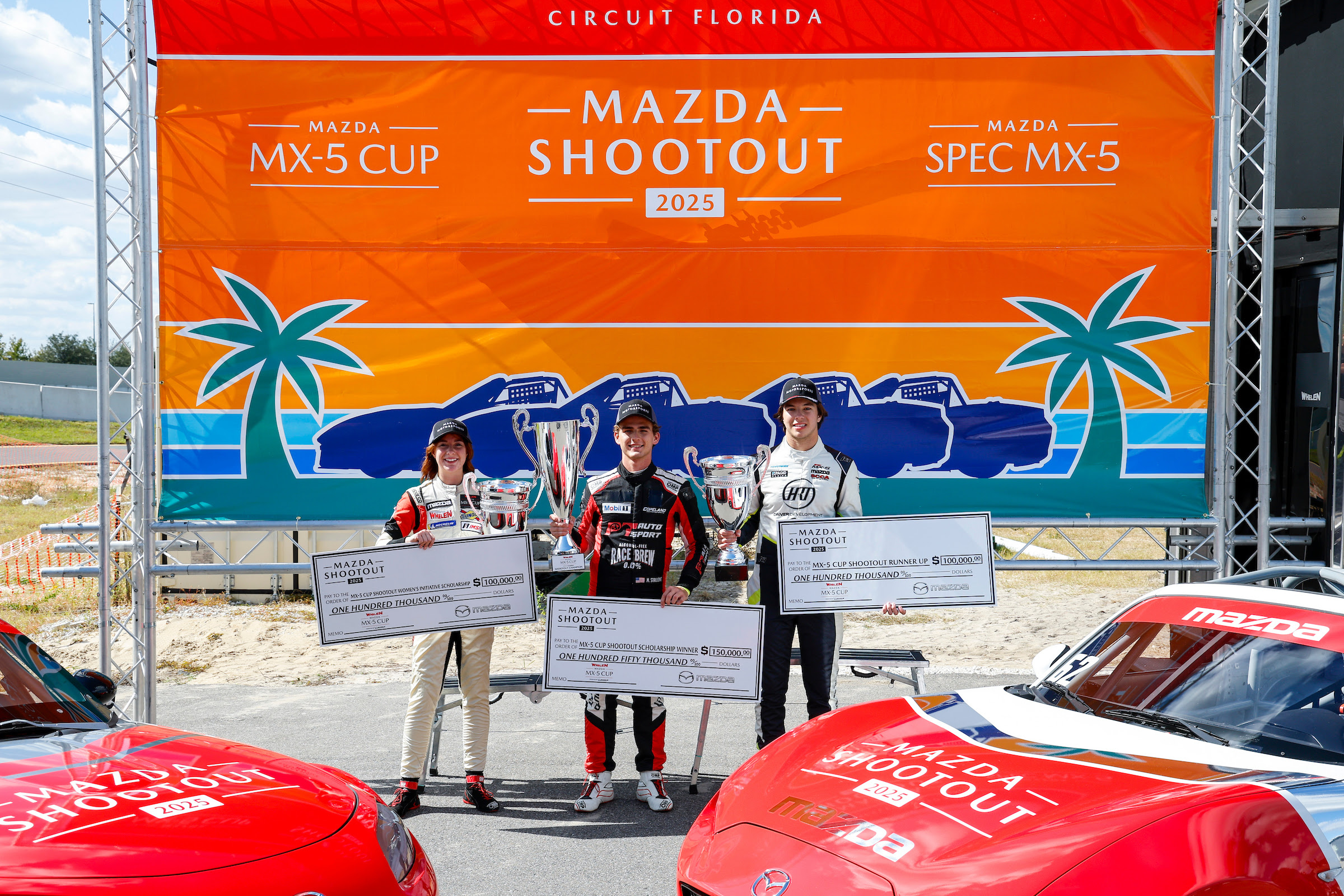 Stallone Nets $150,000 as 2025 Mazda MX-5 Cup Shootout Winner