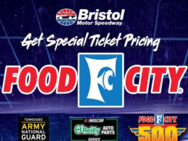 BRISTOL MOTOR SPEEDWAY FOOD CITY 500 WEEKEND TICKETS ON SALE AT FOOD CITY STORES A GREAT HOLIDAY GIFT IDEA