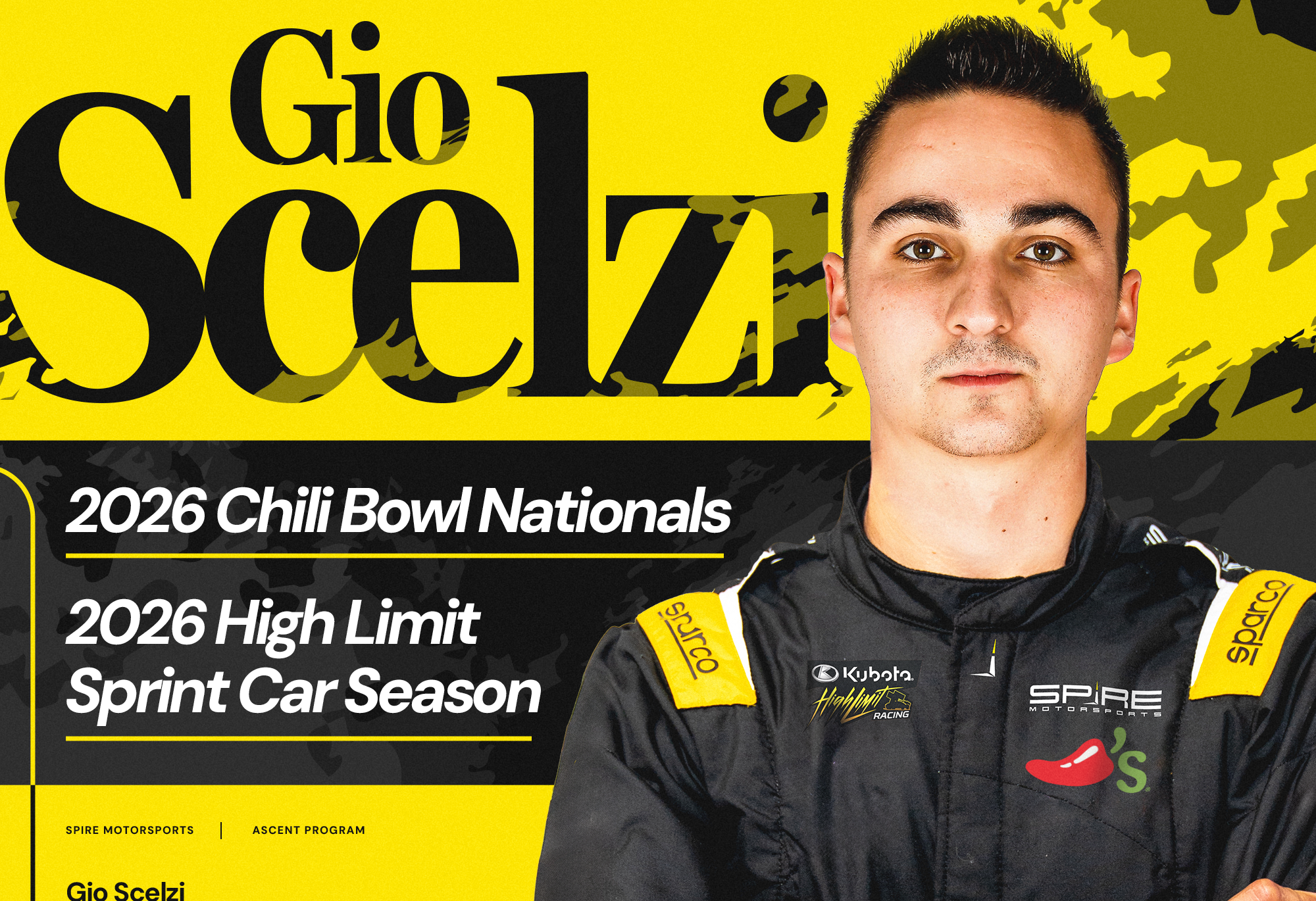 Spire Motorsports, Gio Scelzi Ante Up for 2026 with Full-Time High Limit Racing Entry