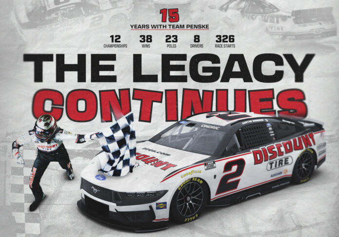 Discount Tire and Team Penske Sign Multiyear Partnership Extension