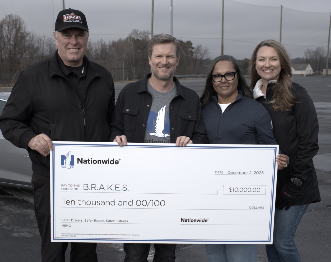 B.R.A.K.E.S. Lifesaving Teen Driver Training Program Receives $10,000 Donation From Nationwide