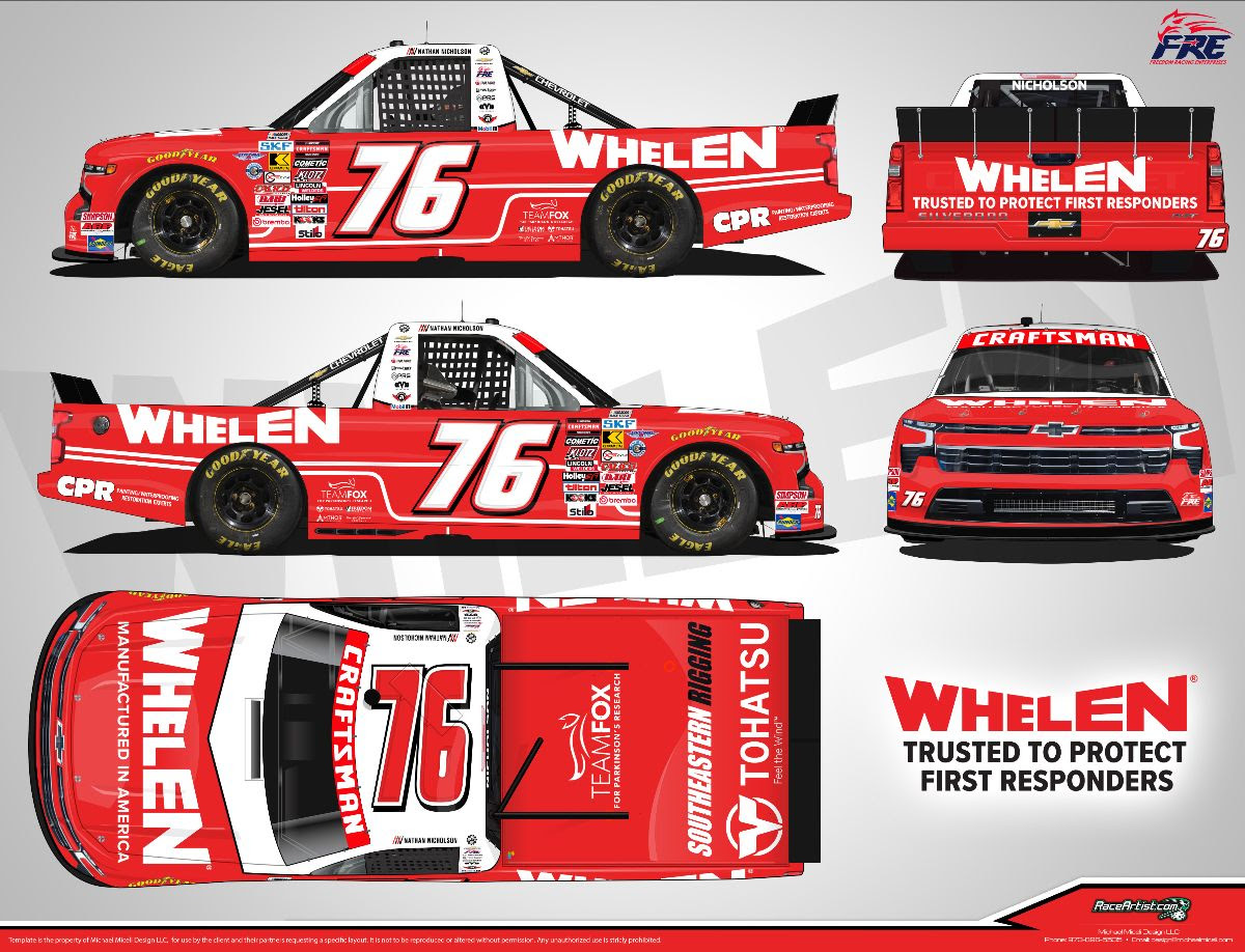 Nathan Nicholson to Drive the No. 76 Truck at First Three Road Courses