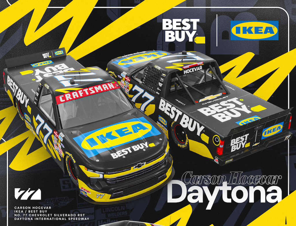 IKEA, Best Buy Partner with Hocevar, Spire Motorsports for Daytona CRAFTSMAN Truck Series Tilt
