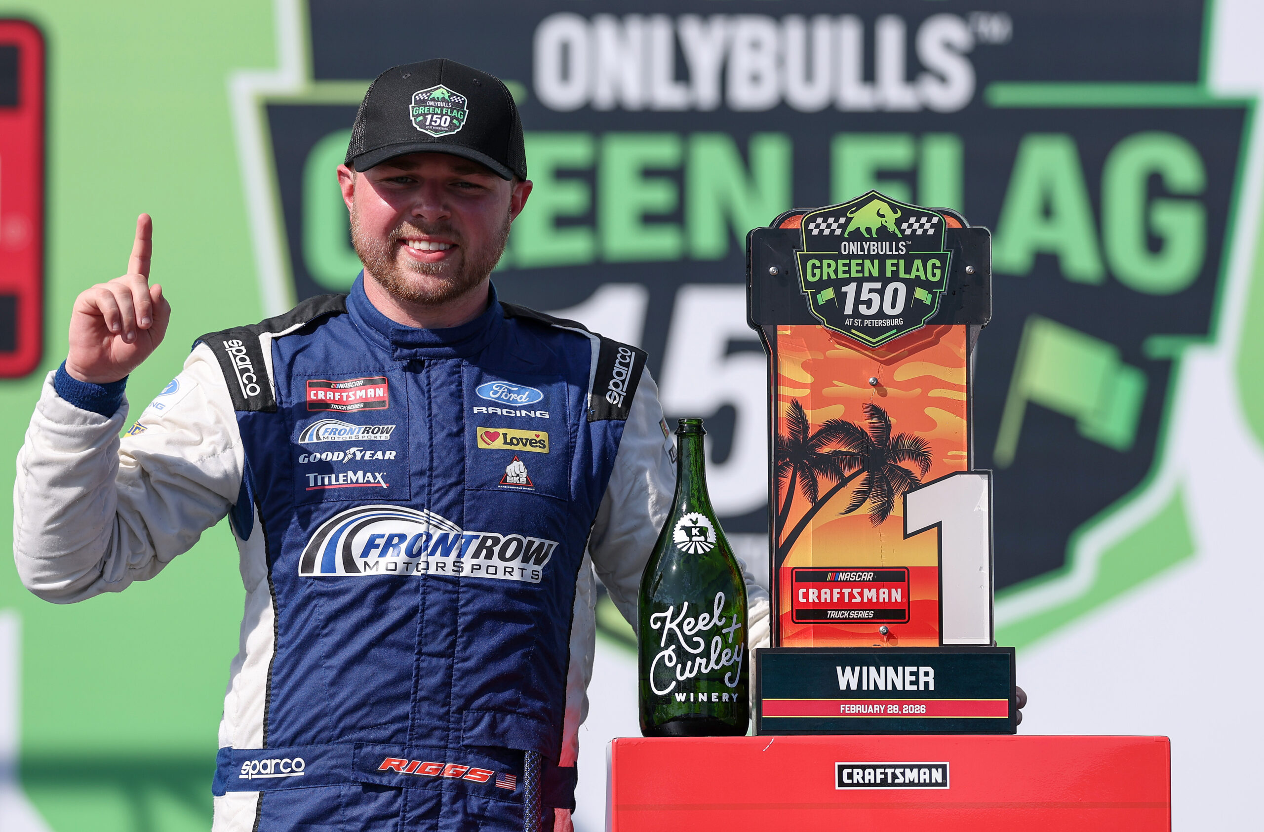 Layne Riggs wins inaugural Truck race at St. Petersburg