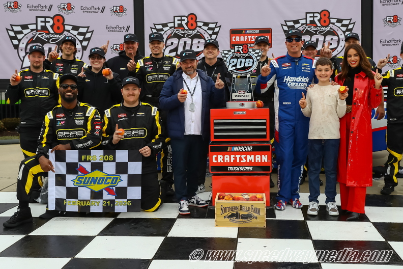 Kyle Busch edges Carson Hocevar to win time-shortened race at EchoPark